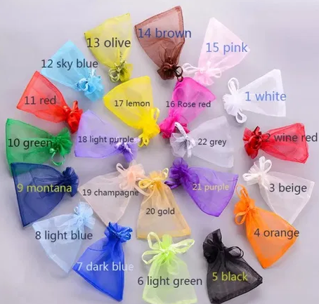 12 x 17 cm vrecica od šifona, kraljevsko plava 