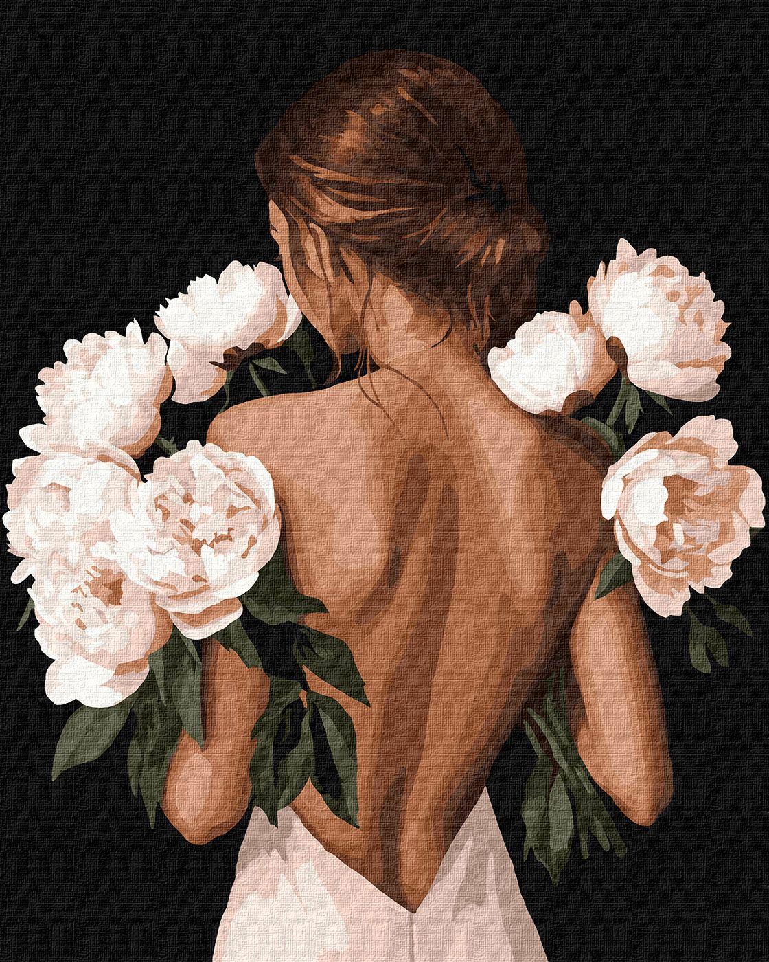 40x50cm Metallic paint Cvetni zagrljaj