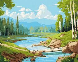 40x50cm  U Brezovom gaju