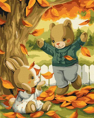 40x50cm Zlatno lišće