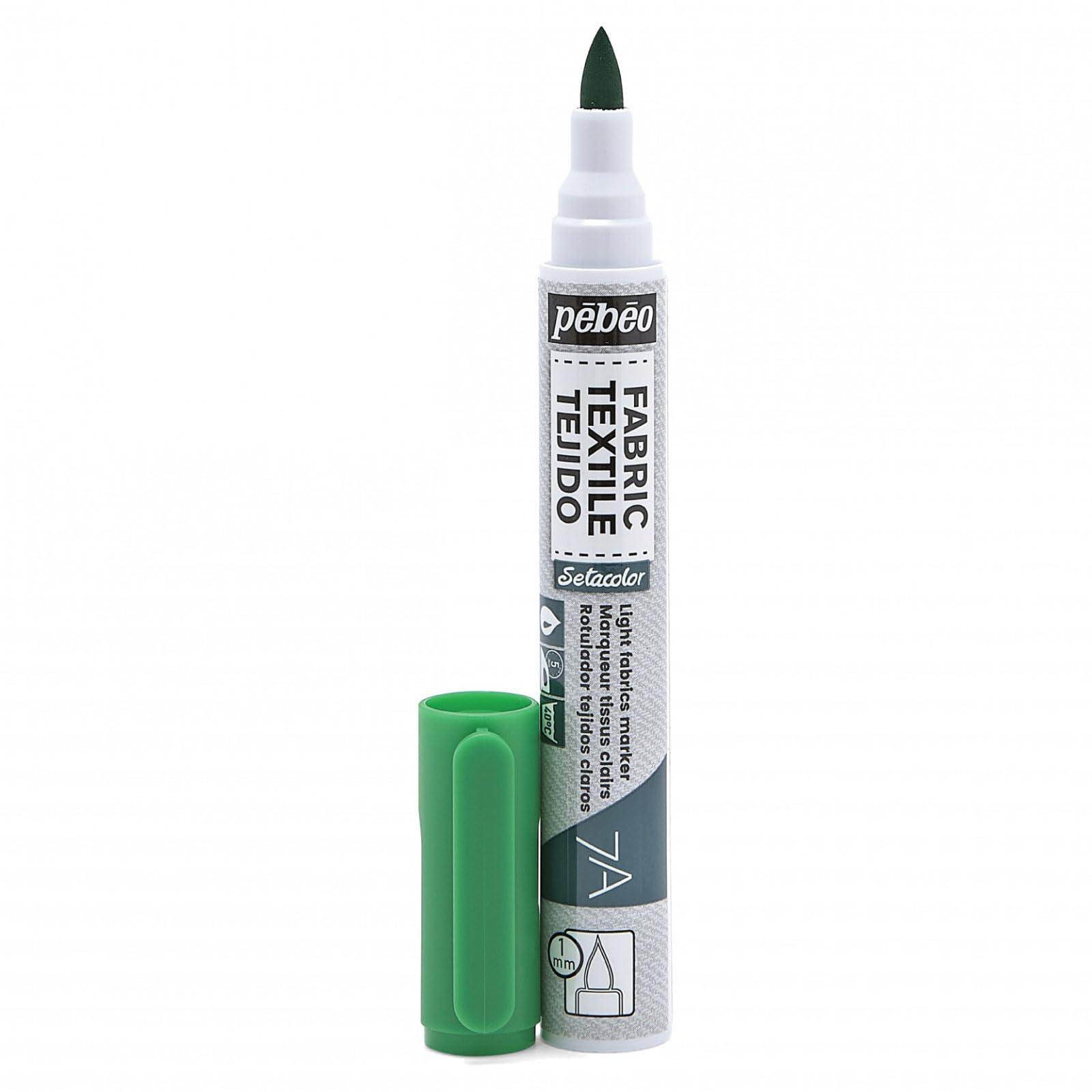 7A LGT FABRIC MARKER 1MM GREE