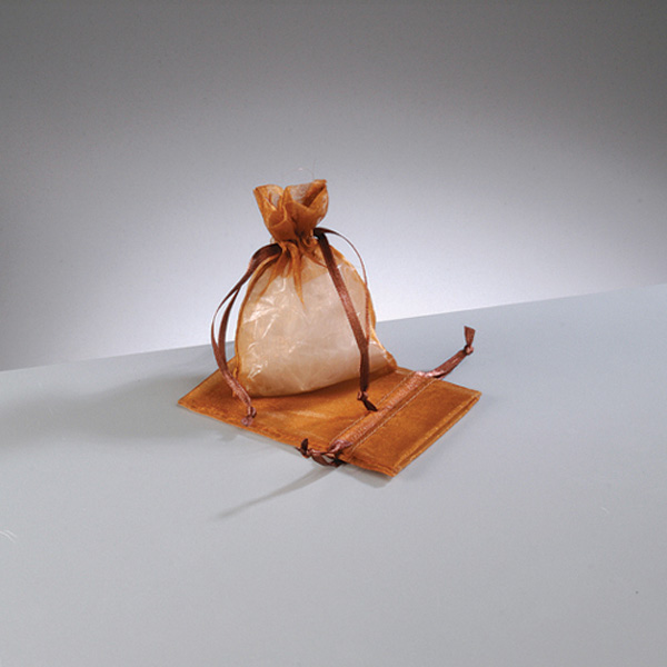 9 x 12 cm vrecica od sifona, braon