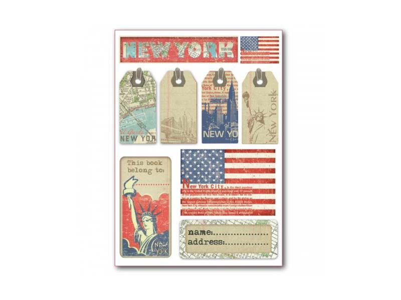 DEKORATIVNE NALEPNICE NEW YORK 9 komada