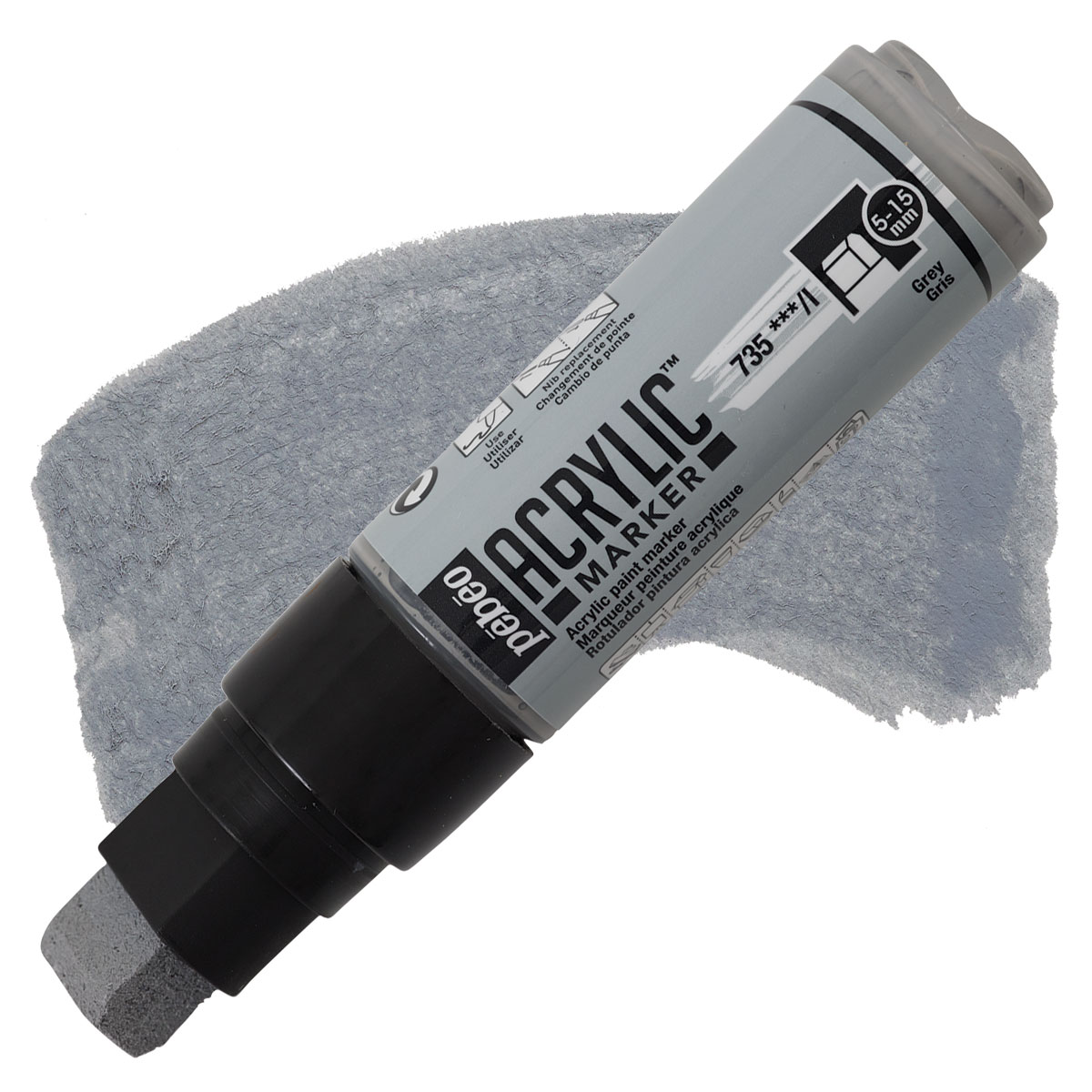 ACRYLIC MARK 5-15MM  GREY