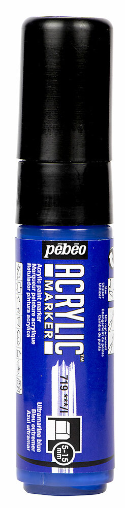 ACRYLIC MARK 5-15MM  ULTRAMARINE BLUE