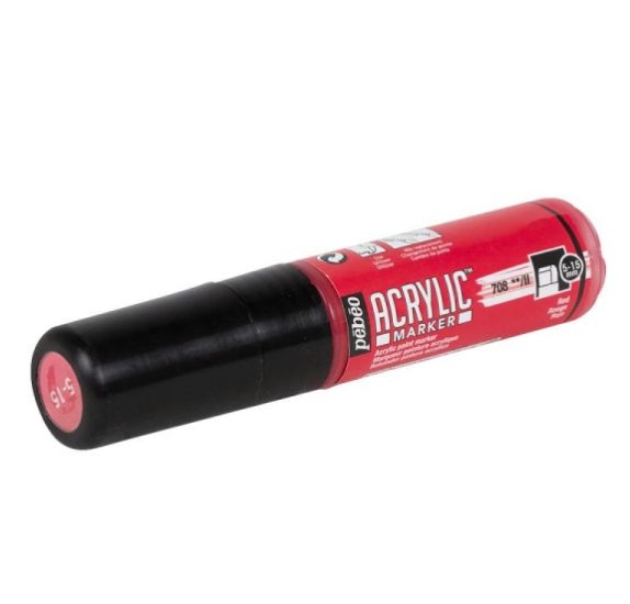 ACRYLIC MARKER 5-15MM  RED