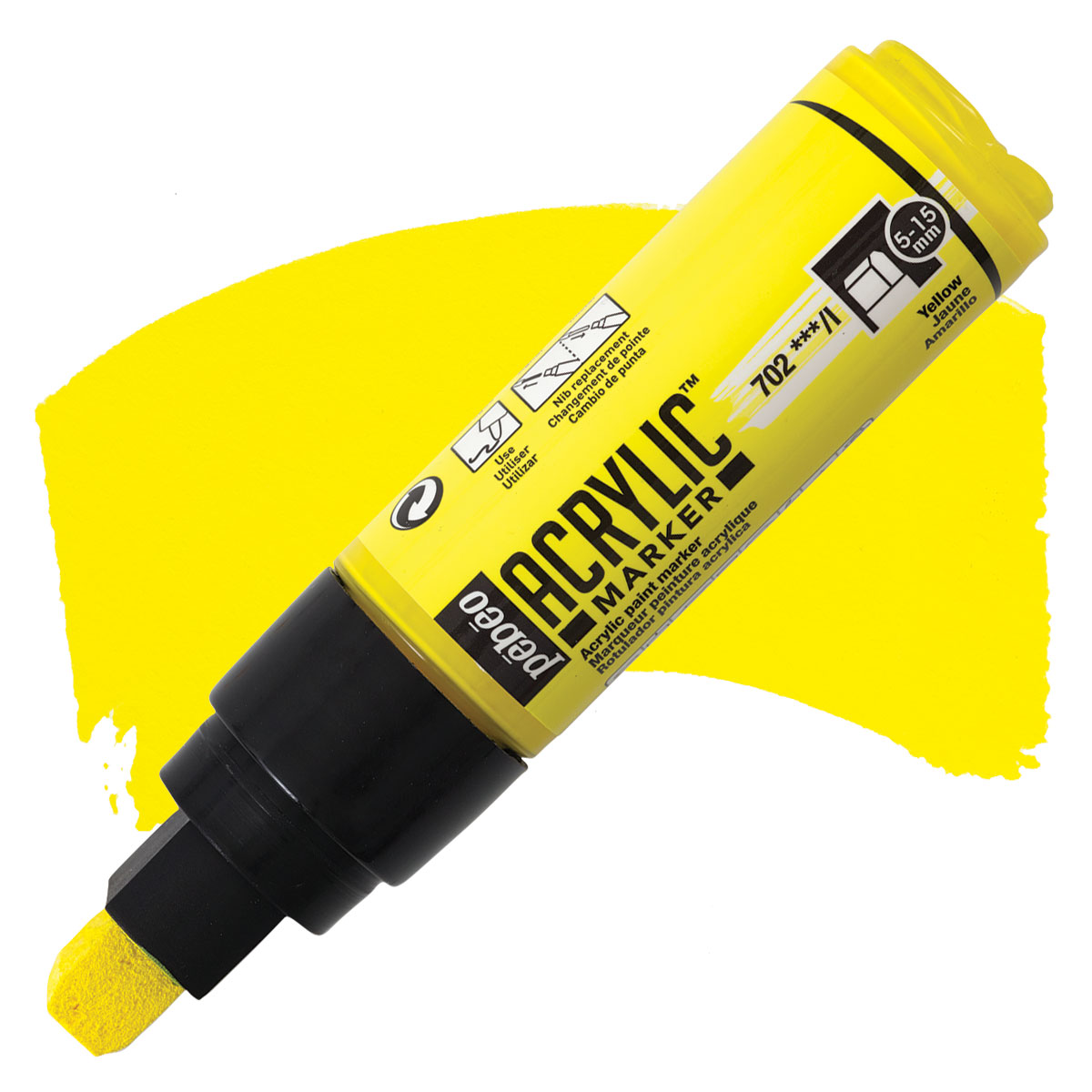 ACRYLIC MARKER  5-15MM YELLOW