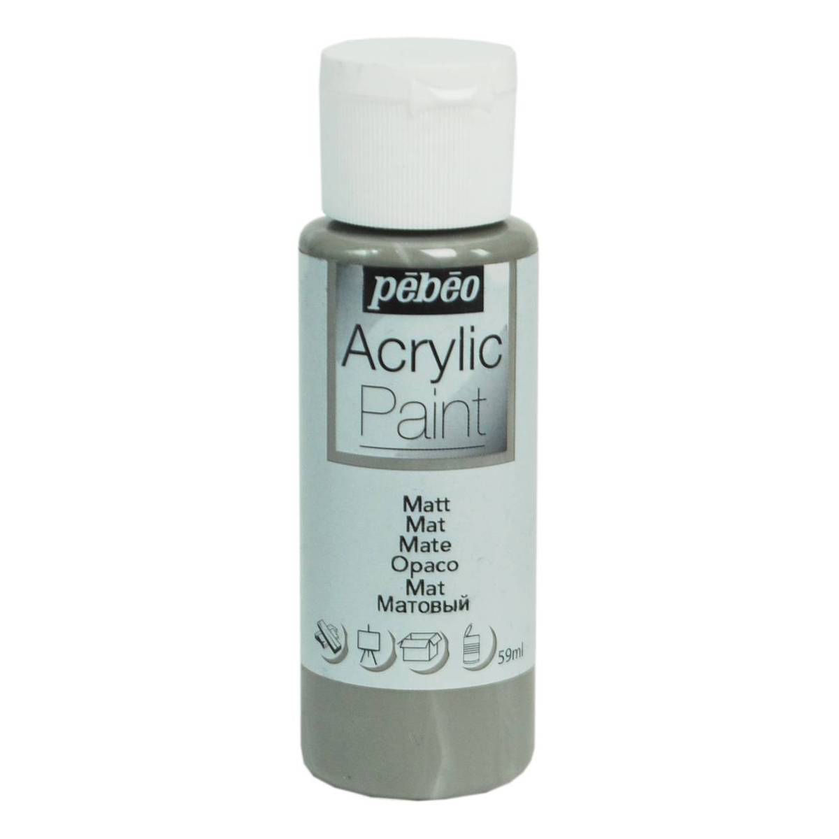 ACRYLIC PAINT 59ML MATT- MOUSE GREY