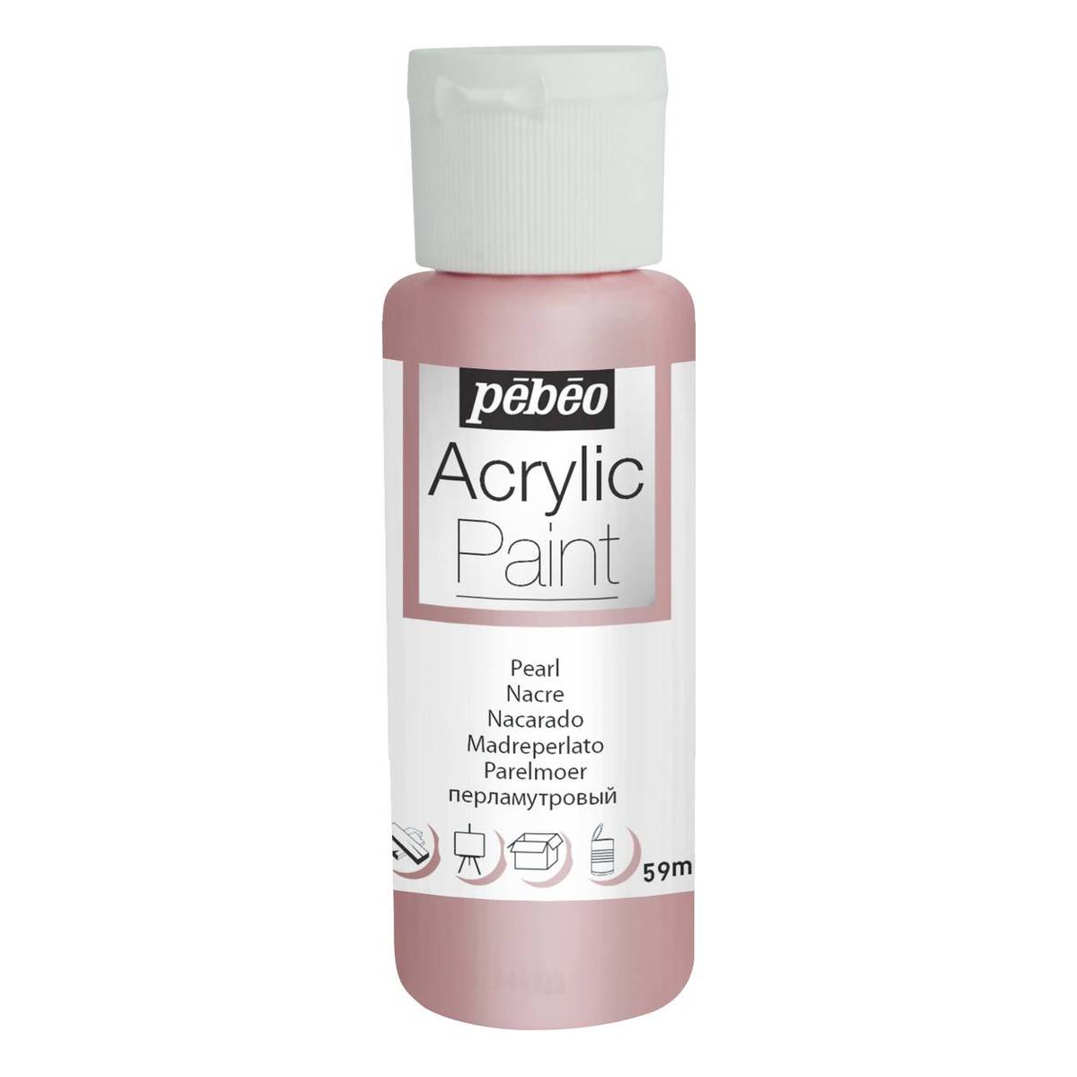 ACRYLIC PAINT 59ML PEARL PINK