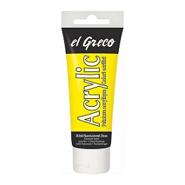 Akrilna boja El Greco 75 ml Fluorescent Citron 
