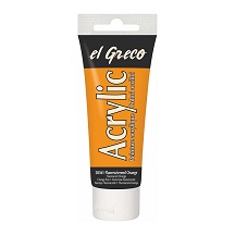Akrilna boja El Greco 75 ml Fluorescent Orange