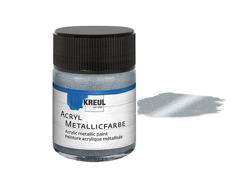 Akrilna boja-metalik efekat-Silver