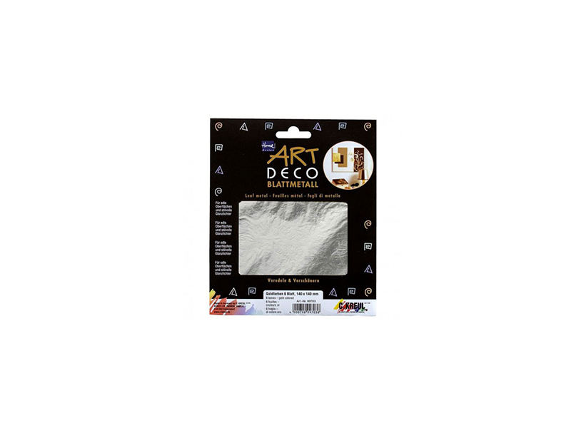 Art Deco listici  metal silver