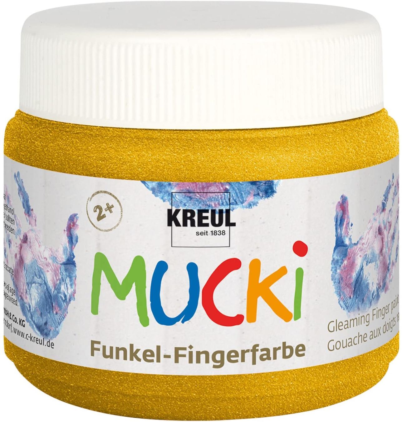 Boje za slikanje prstima 150 ml I Zlatna