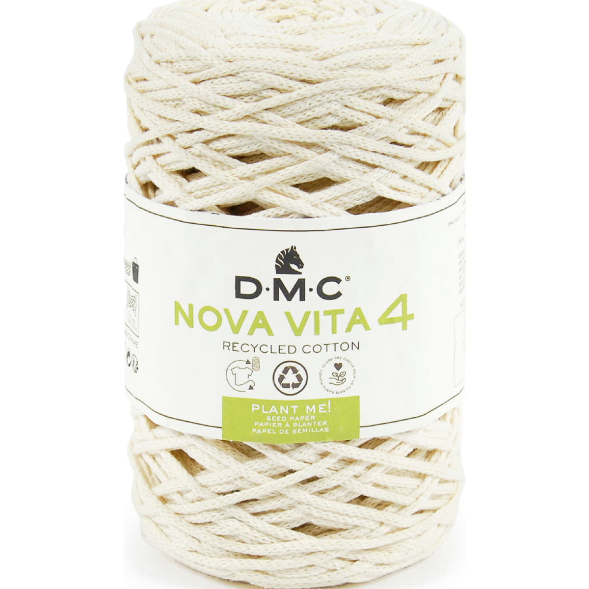 COTON RECYCLE NOVA VITA 4MM 250G/200M 80% RECIKLIRANI PAMUK, 20% POLYESTER 