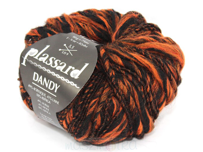DANDY crno oker 49 % akril, 41% vuna, 10% aplaka