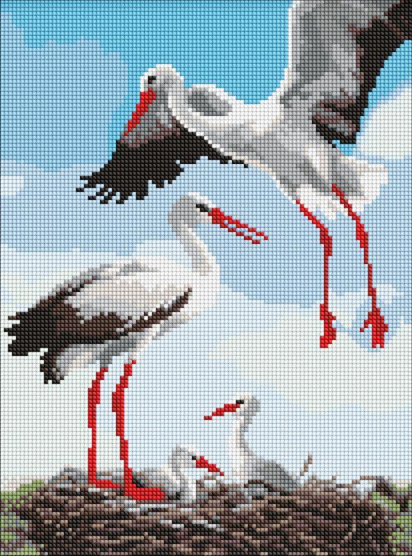 Diamond Mosaic Rode 30x40cm