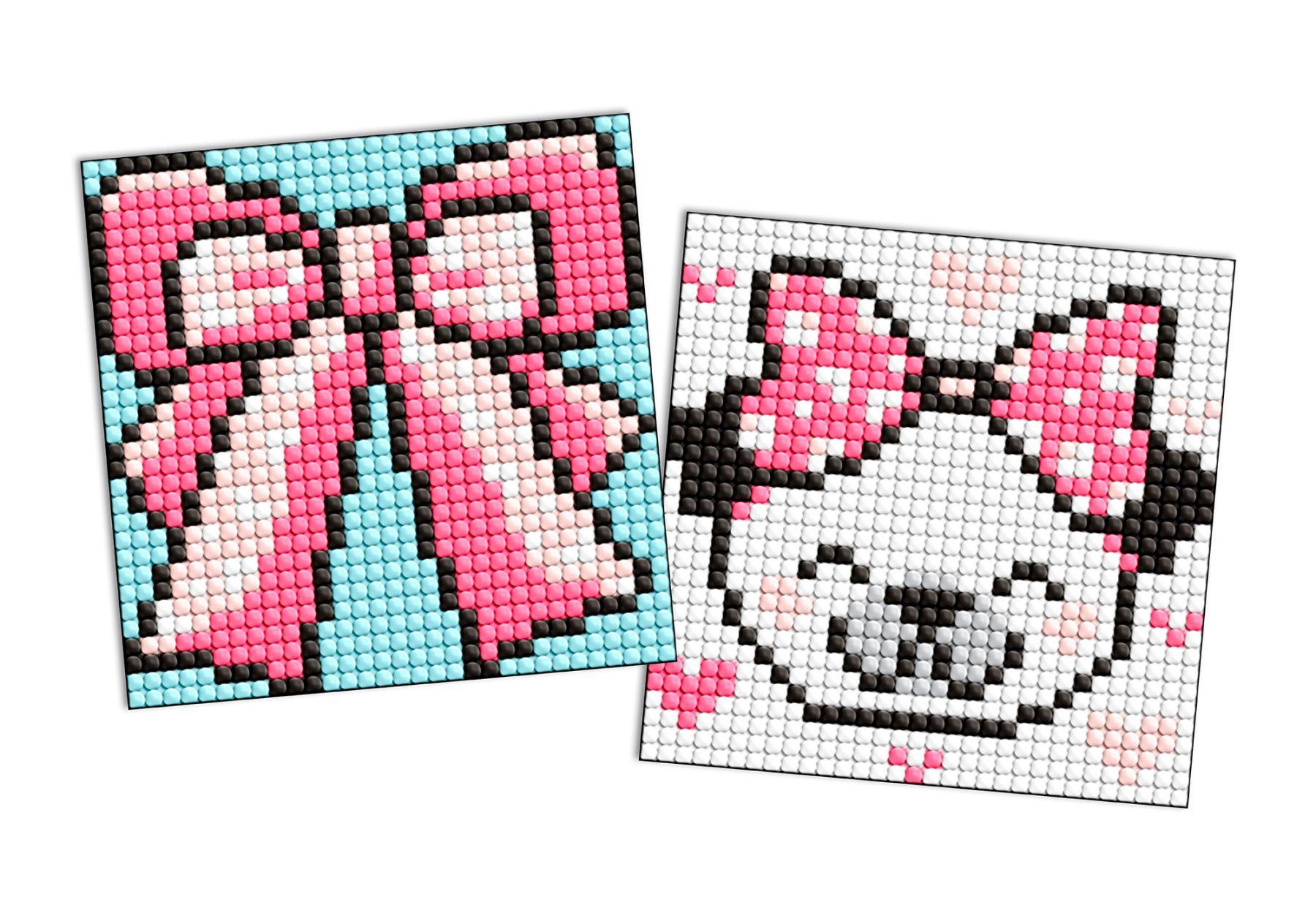 Diamond Stickers 2kom 9x9cm