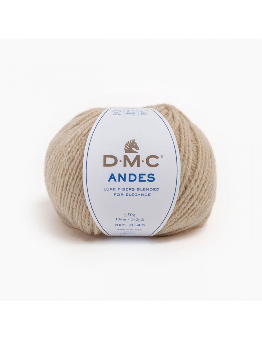 DMC ANDES 50GR/130M 55% ACRYLIC,25% POLYAMIDE,20% ALPACA