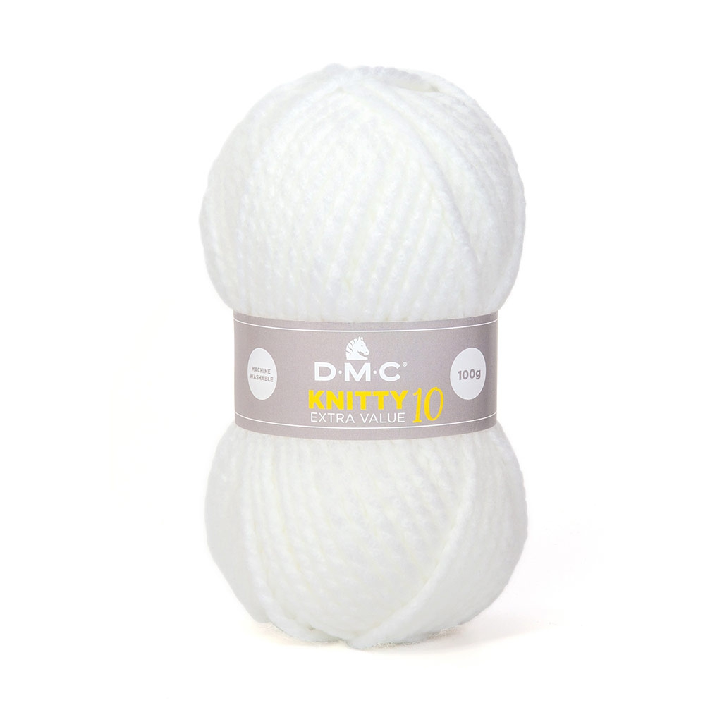 DMC KNITTY 10 BELA 100gr, dužina 82m