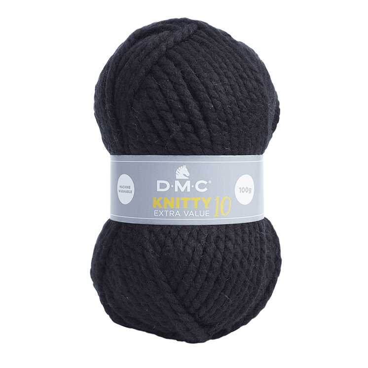  DMC KNITTY 10 CRNA 100gr, dužina82m 