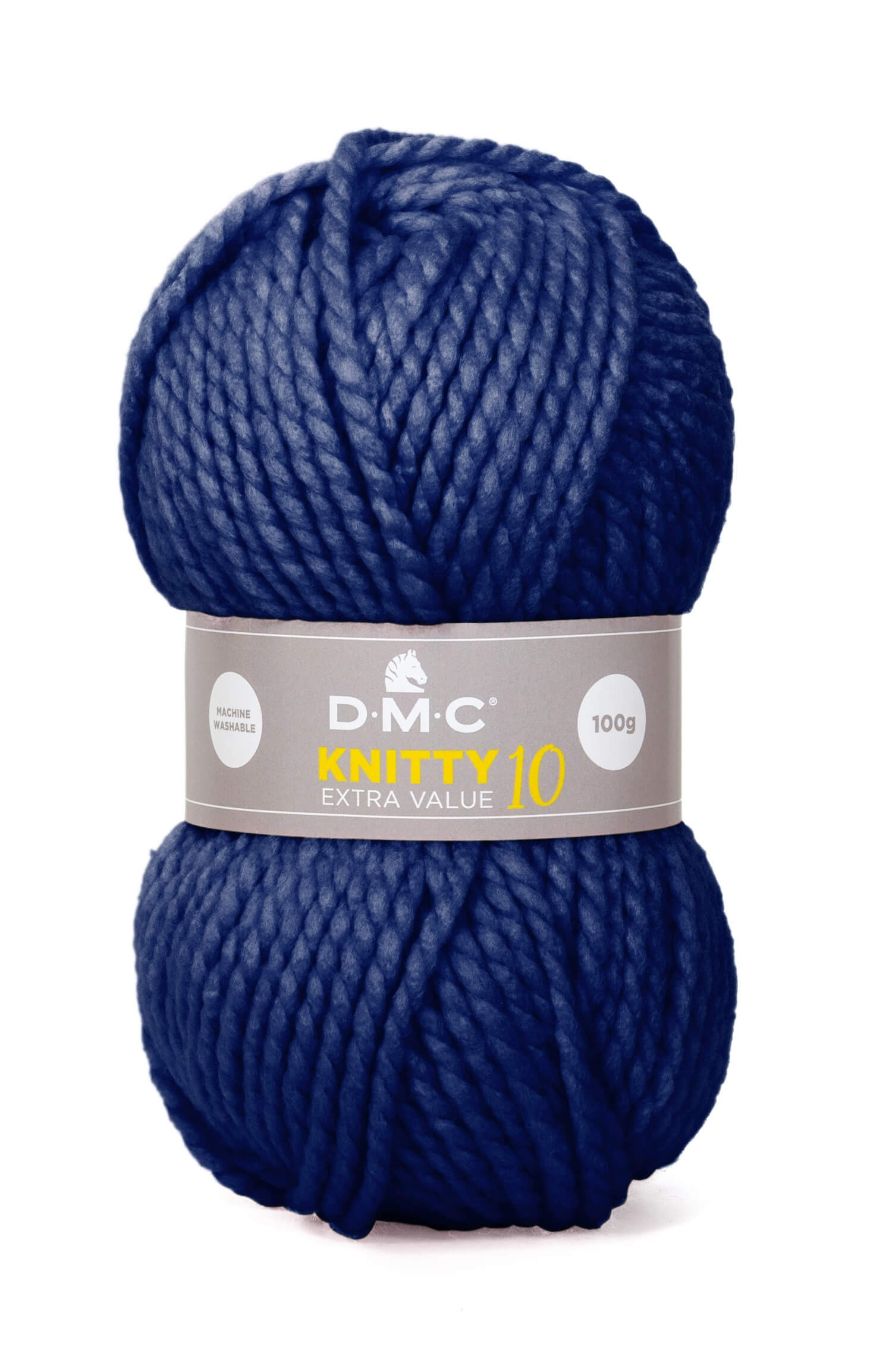  DMC KNITTY 10 TEGET PLAVA 100gr, dužina 82m 