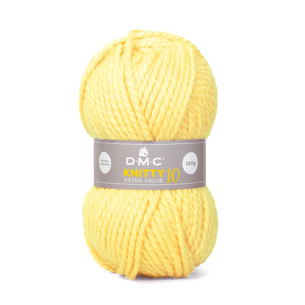  DMC KNITTY 10 ŽUTA 100gr, dužina 82m 