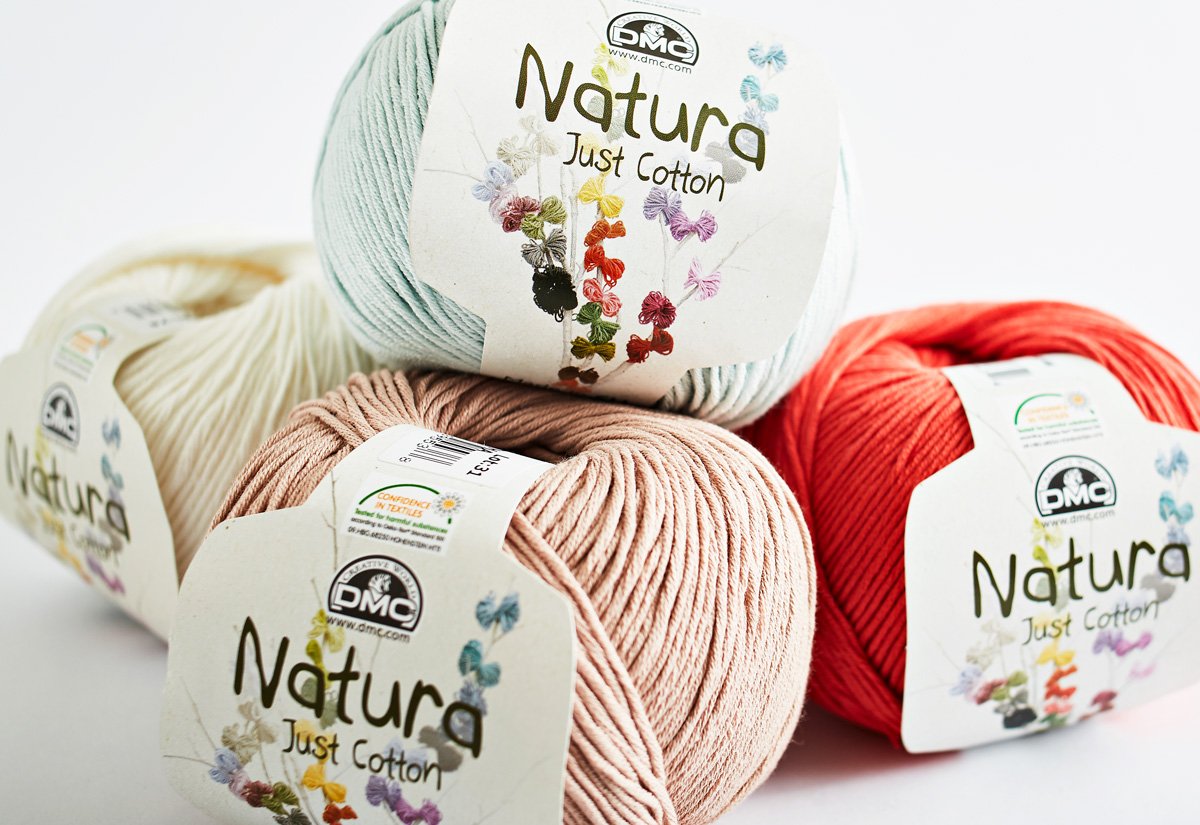 DMC NATURA PAMUČNI KONAC ZA PLETENJE 50g, 155 m, bež boja