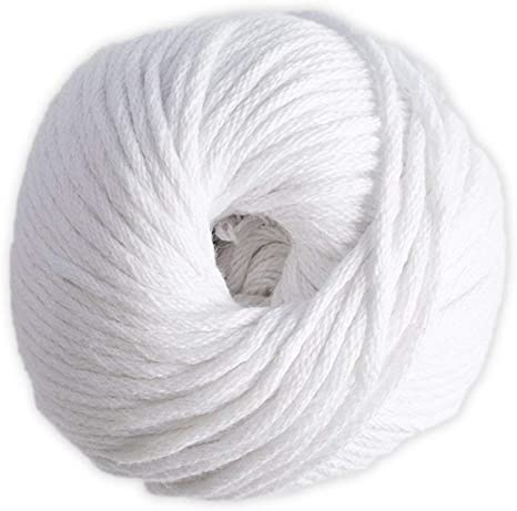 DMC NATURA XL PAMUČNI KONAC ZA PLETENJE 100g,75m, bela boja