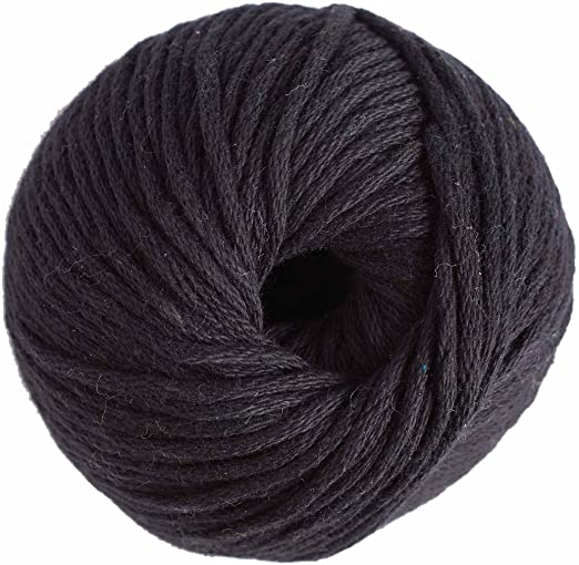 DMC NATURA XL PAMUČNI KONAC ZA PLETENJE 100g,75m, crna boja