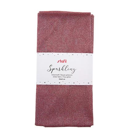 fabric sparkling 50x65cm red