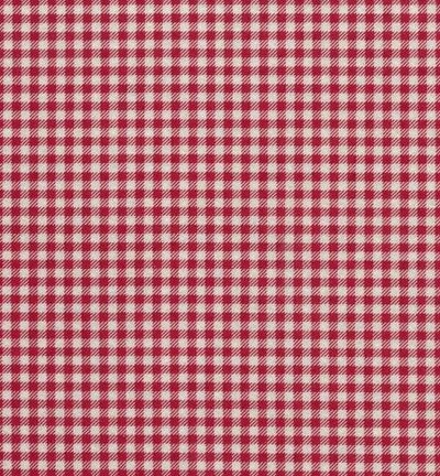 felt 1mm 30x40cm gingam offwhite, red