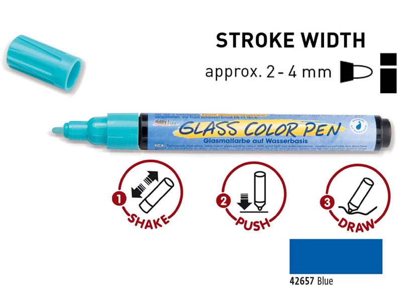 Glass Color Pen - Blue