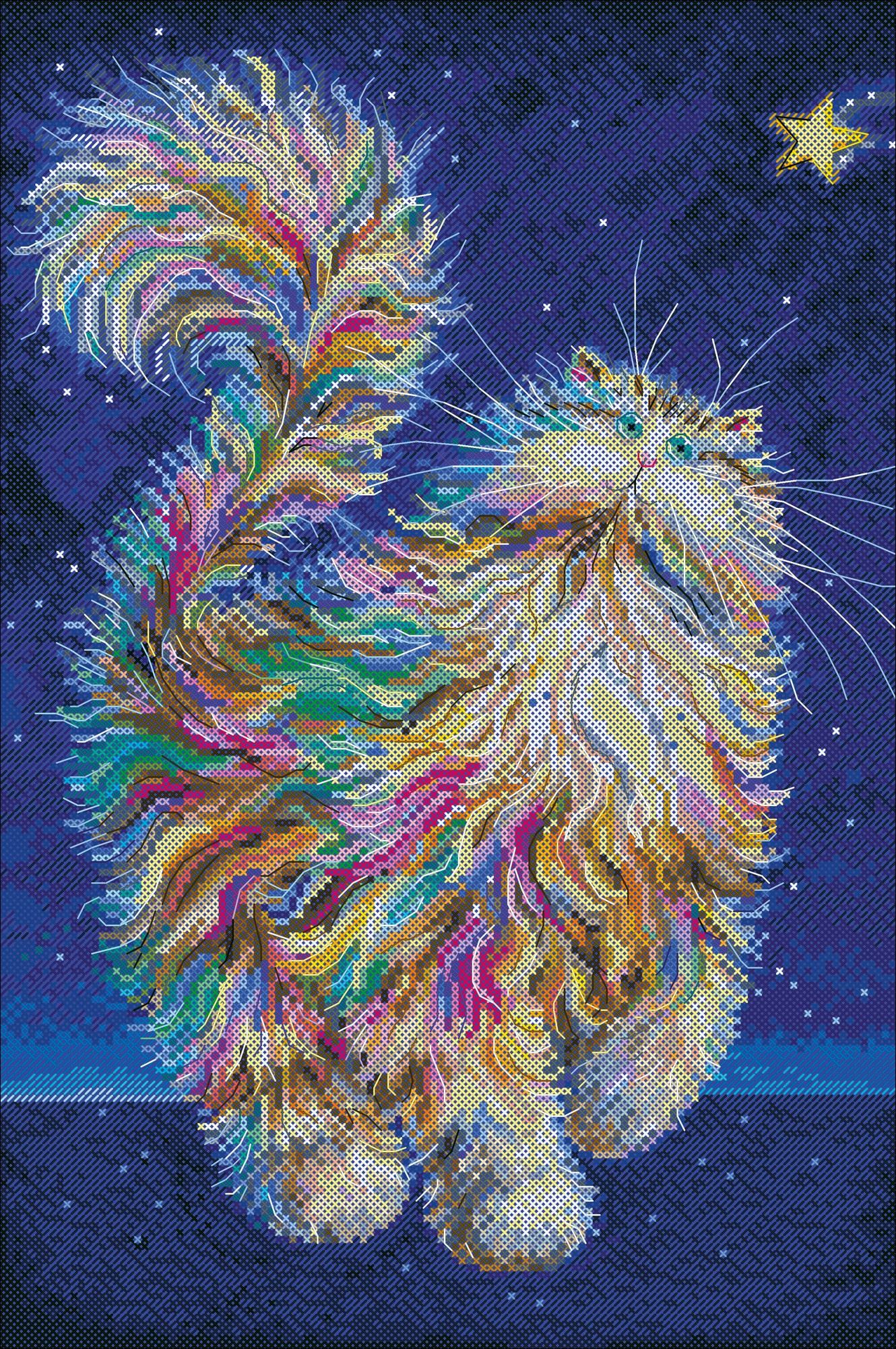 Goblen set - Nebeski mačak (23x35cm)