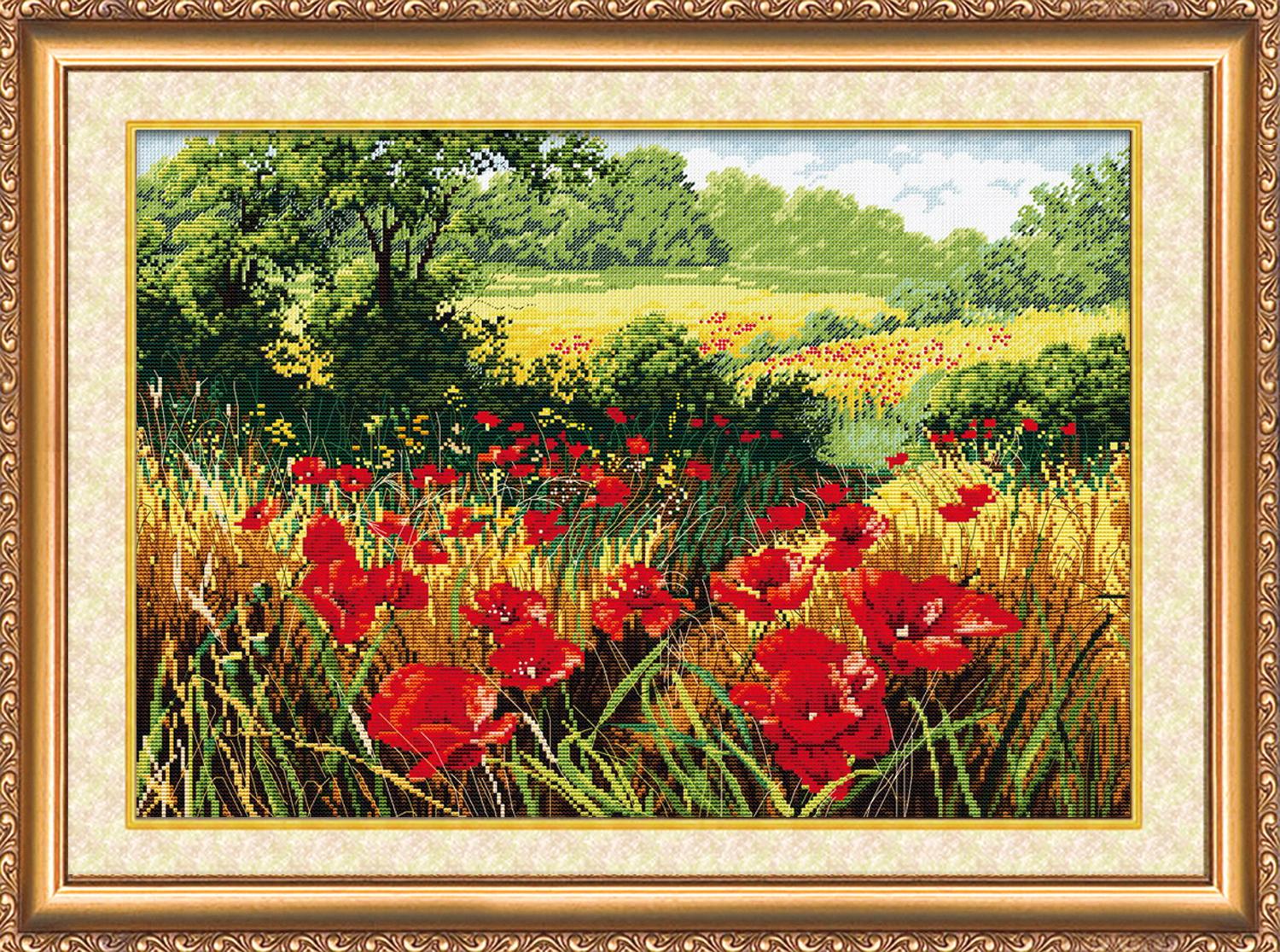 Goblen set - Polja maka (48x33cm)