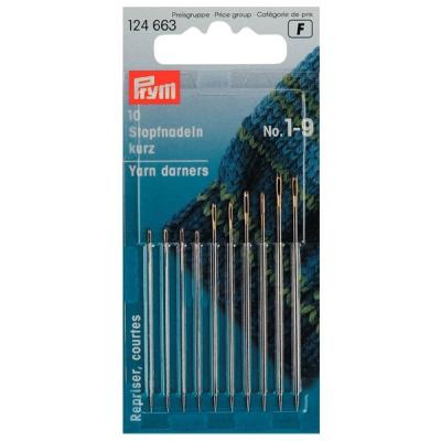 Igle za ručno šivenje-krpljenje, vel. 1-9, 10kom