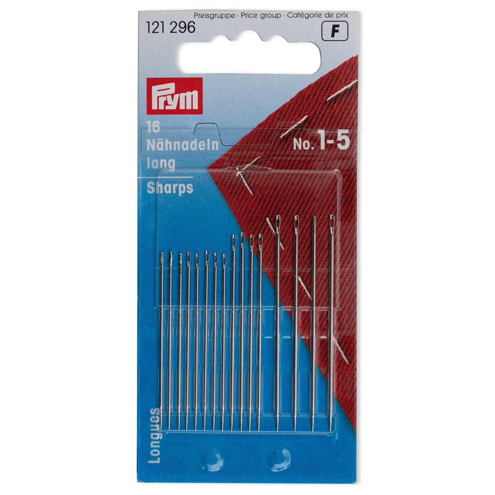 Igle za ručno šivenje (oštre), vel. 1-5, 16kom