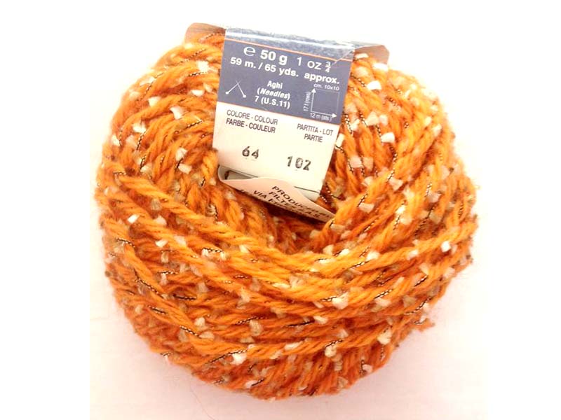 Knotty – Narandžasta 40% poliamid, 31% vuna, 24% akrilik, 5% alpaka