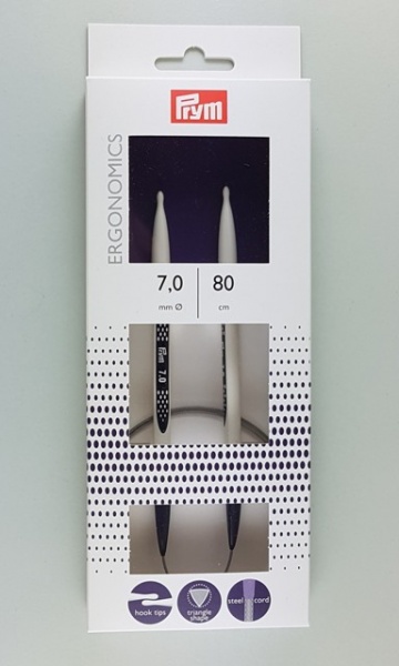 KRUŽNE IGLE ZA PLETENJE ERGONOMICS  7mm / 80cm
