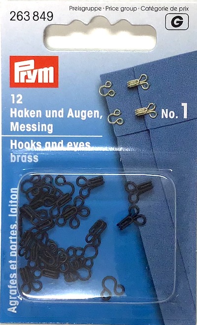 Kopče za odeću (baba-deda), crne, 12kom