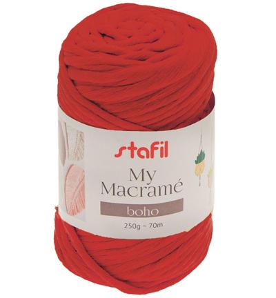 macramé boho 250g/ball red