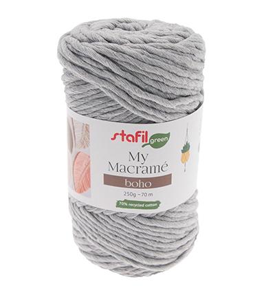 macramé boho 250g-siva