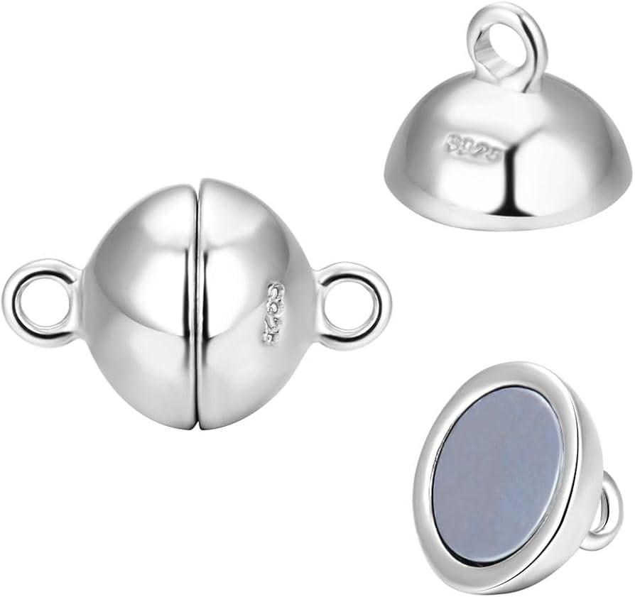 magnetical closure O 8mm SB1 silver