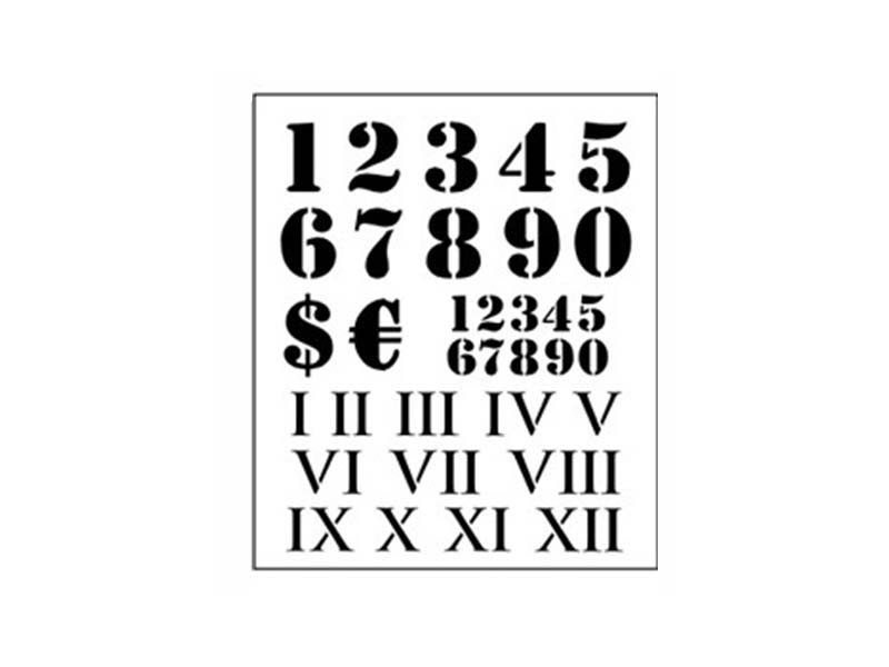 MAXI SABLON-NUMBERS 34 x 40 cm 