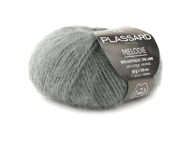 MELODIE-PLASSARD Tamno siva – 90% akril, 10% vuna