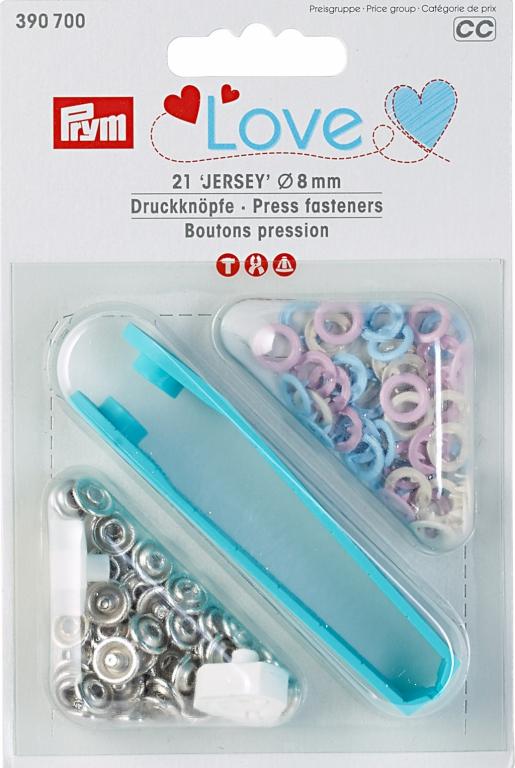 METALNI DRIKERI ZA ŽERSEJ  SA ALATKOM ZA POSTAVLJANJE 21 komad, 8mm