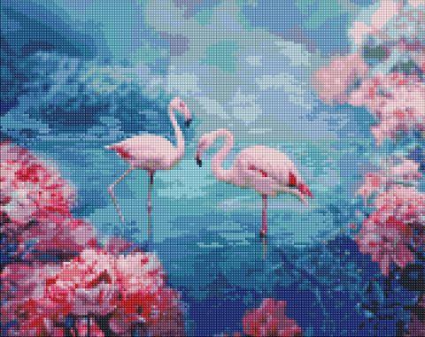 Diamond  Mosaic Flamingosi 40x50cm