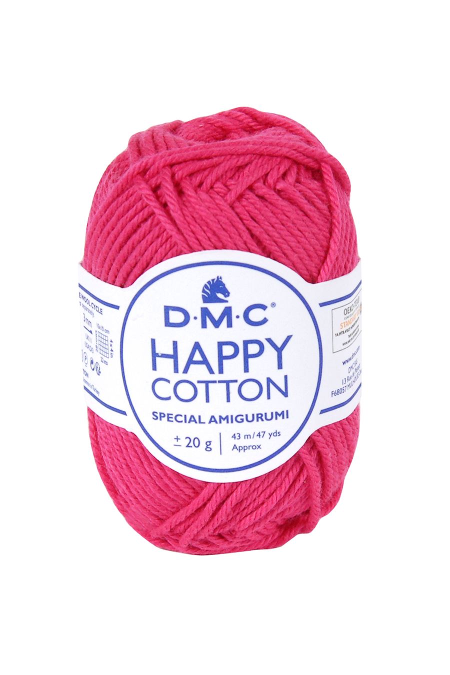 NATURA HAPPY COTTON - PAMUČNI KONAC ZA PLETENJE 20g, 43m, pink boja