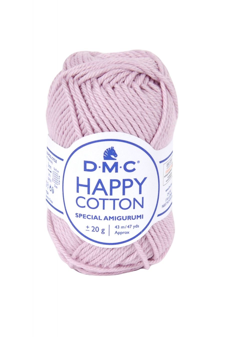 NATURA HAPPY COTTON - PAMUČNI KONAC ZA PLETENJE 20g, 43m,roze boja