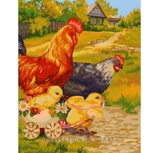 Painting by Number `To walk`, 40cm x 50cm, Collection D`Art